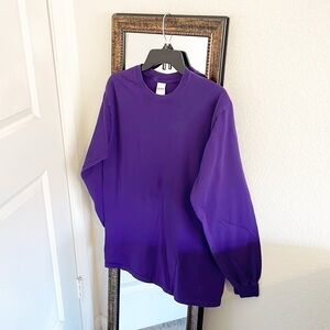 Gildan purple long sleeve shirt